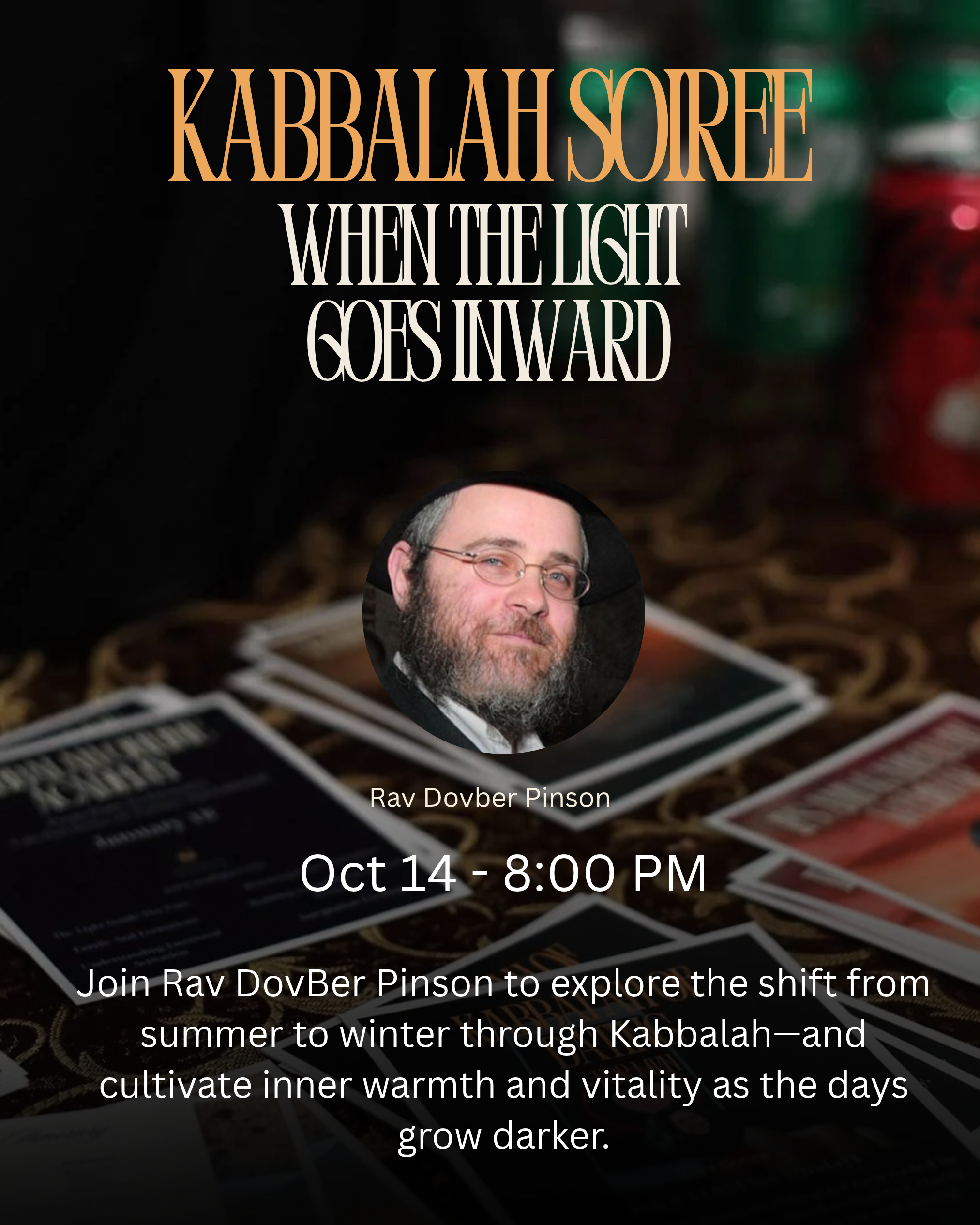 Kabbalah Soiree Oct 14