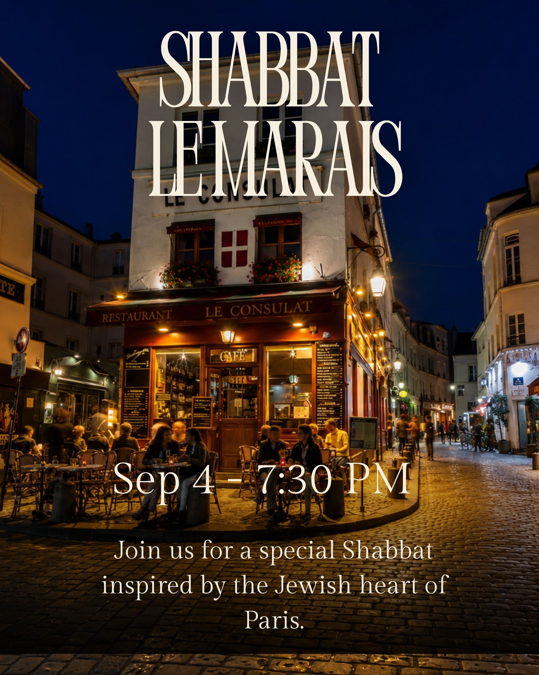 Shabbat Dinner · Le Marais